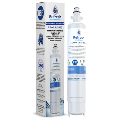 Brand New Refresh R-3600 Replacement Water Filter - Fits GE RPWF Smartwater
