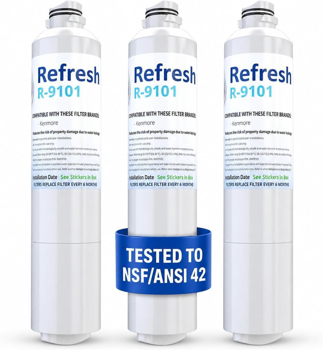 Refresh R-9101 Replacement Water Filter - Fits Samsung DA29-00020B, RF23HCEDBBC/AA, RS25H5000SR, and more!